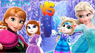 ❄️Anna VS Elsa VS My Talking Angela 2❤️ | 💖Level 371💖 | Gameplay Update Revealed😍 | FROZEN☃️❄️