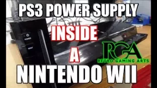 PS3 POWER SUPPLY INSIDE A WII - RETRO GAMING ARTS