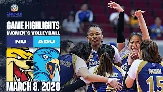 NU vs. AdU - March 8, 2020  | Game Highlights | UAAP 82 WV