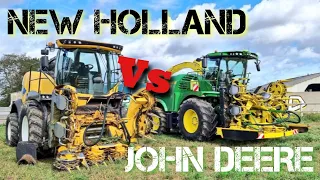 MATCH NEW HOLLAND vs JOHN DEERE !!! ENSILAGE 2023 🌽🌽🌽🌽