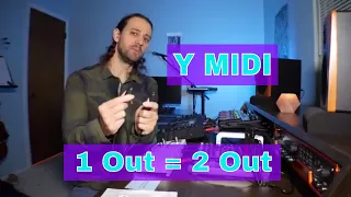 Connecting Y MIDI cable to MPC LIVE // Two midi devices with one mid out!