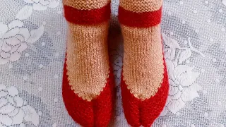 अगुठे वाले मोज़े [जुराब] बनाने का आसान तरीका | How to make ladies thumb socks in hindi | Ankle socks