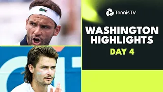 Dimitrov Faces Ruusuvuori; Wolf & Mmoh Clash | Washington 2023 Day 4 Highlights