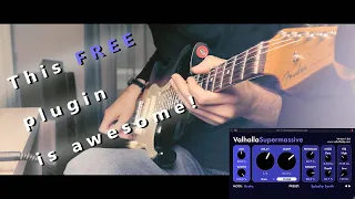 Ambient guitar using Valhalla Super Massive FREE delay/reverb plugin