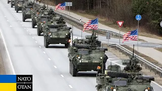 Hundreds armored vehicles deployed! US Troop Reinforcements Arrive Near Poland-Ukraine Border