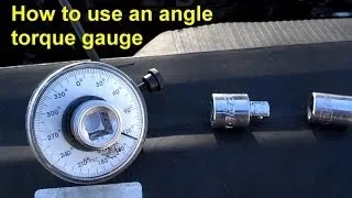 How to use an angle degree torque gauge, this torque is usually used on torque to yield bolts.- VOTD