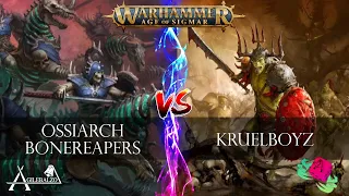 [ITA] Kruelboys VS Ossiarch Bonereapers- Battle Report Age of Sigmar 3.1