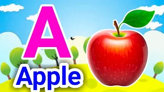 Phonics Song with TWO Words - A For Apple B For Ball - ABC Alphabet Song with Sounds for Children