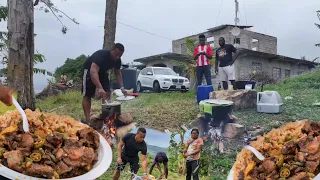 Sorrel beetroot gungo rice & peas | stew pork | BMW in the hills