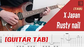 [TAB] X japan - Rusty Nail Guitar cover (inst.) +guitar solo