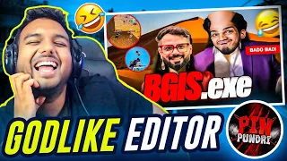 Snehilop Reacts On GODLIKE'S EDITOR Pin Pundri's BGIS Edit