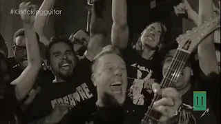 Kirk Hammett (METALLICA) faking his guitar playing