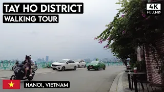 Tay Ho District Afternoon Walk | Hanoi, Vietnam | 4K