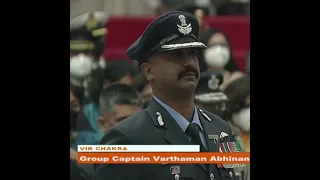 Wing Commander Abhinandan awarded Vir Chakra by President of India । Power of Air Force #Shorts