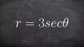 Converting a rectangular equation to polar form