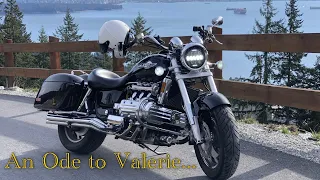 An ode to Valerie and a sign that I am still alive ;-) Honda Valkyrie ride on a cold February day...