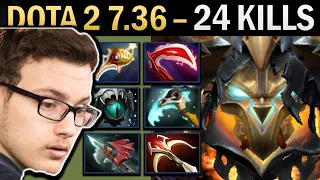 Clinkz Gameplay Miracle with 24 Kills and Rapier - Dota 2 7.36