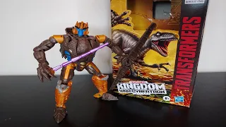 Transformers Kingdom voyager class Dinobot video review