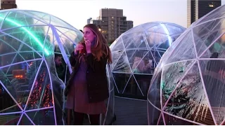 This NYC rooftop bar has igloos for the wintertime