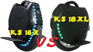 Kingsong 16X VS 18XL and Inmotion V10