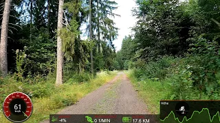 45 minutes Fast MTB Workout 🚵‍♀️🔥💨 with Cadence & Speed Display Ultra HD Video