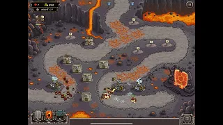 Kingdom Rush - Pit of Fire Iron on Veteran Guide iPad Easy Walkthough