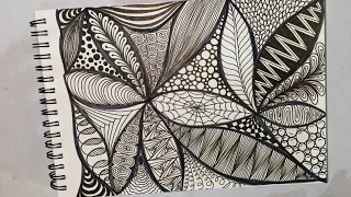 Zentangle art for beginners || Zendoodle #zentangle #doodle #zentangleart