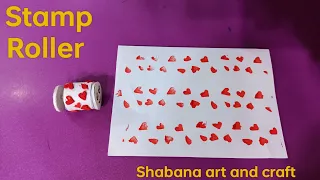 Handmade Love Stamp Roller | How To Make Stamp at Home | How To Print Your Paper | DIY Stamp