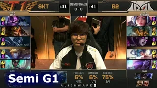 SK Telecom T1 vs G2 eSports - Game 1 | Semi Final LoL MSI 2019 | SKT vs G2 G1