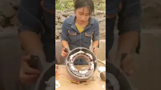 The genius girl repaired a motor that failed, and her uncle praised her skills