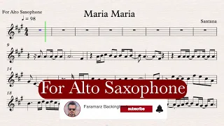 Maria Maria - Santana - Alto Sax
