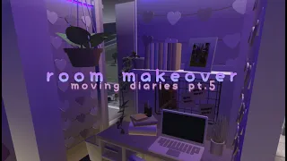 ♡︎ room makeover + finishing touches ♡︎ | moving diaries pt.5! 📦 | bloxburg roleplay