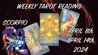 💜 SCORPIO ♏ MONEY MONEY MONEY 💰 CASH IN THROUGH COOPERATION April 8-14 2024 tarot