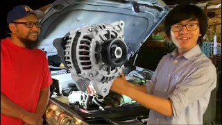 How To Remove Alternator Hyundai Sonata 6th Gen 2.4L 2010 2011 2012 2013 2014 Replace Re-Install DIY