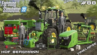 John Deere 6195M BROKE DOWN in the FIELD | Hof Bergmann | Farming Simulator 22 | Episode 88
