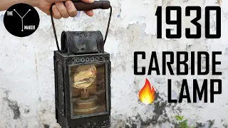 Restoration of Forgotten Railroad Carbide Lantern - World War II