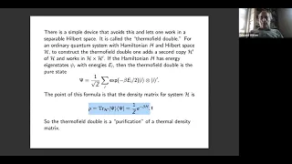 2021 Bootstrap School - Edward Witten: Entanglement in Quantum Field Theory, Lecture 3