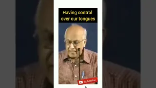 Having control over our tongues (By: Ps.Zac Poonen) #clips #zacpoonen #cfc #shorts #viral #reels