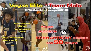 Tyler Jackson & Kiyan Anthony Combine for 58 POINTS in front of MELO & NLE! CRAZIEST game of EYBL🔥