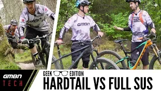 Full Suspension Vs Hardtail | GMBN Tech Geek Edition