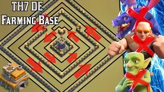 Town Hall 7 Farming Base (DE) Dark Elixir Clash of Clans | Best Th7 DE Farming Base 2017 | Th7 Base