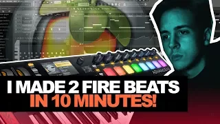 I MADE 2 FIRE BEATS IN 10 MINUTES? | 10-MinTuesday #003 (Making A Beat In FL Studio From Scratch)