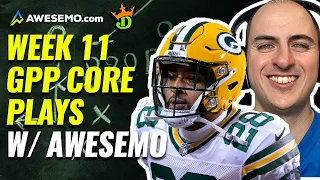 How to build WINNING DRAFTKINGS NFL DFS Lineups w/ Alex Baker | Daily Fantasy Football Week 11