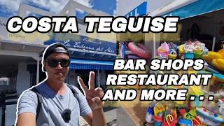 LANZAROTE SPAIN - BAR SHOPS RESTAURANT AND MORE . . . COSTA TEGUISE