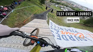 TEST EVENT (World Cup DH) in Lourdes 🔥 Race Run !