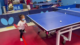 Young Kids learn table tennis/ping pong at ages 3-6