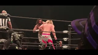 Swerve Strickland exchanges with Brian Pillman Jr