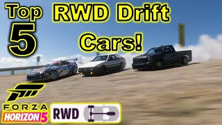 Top 5 RWD Drift Cars in Forza Horizon 5!