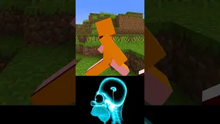 -6999 IQ vs -9996 IQ Minecraft 🤡🦧😱 (World's Smallest Violin) #shorts