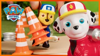 Big Truck Pups Clean Up Chocolate 🍫| PAW Patrol | Toy Pretend Play Rescue for Kids